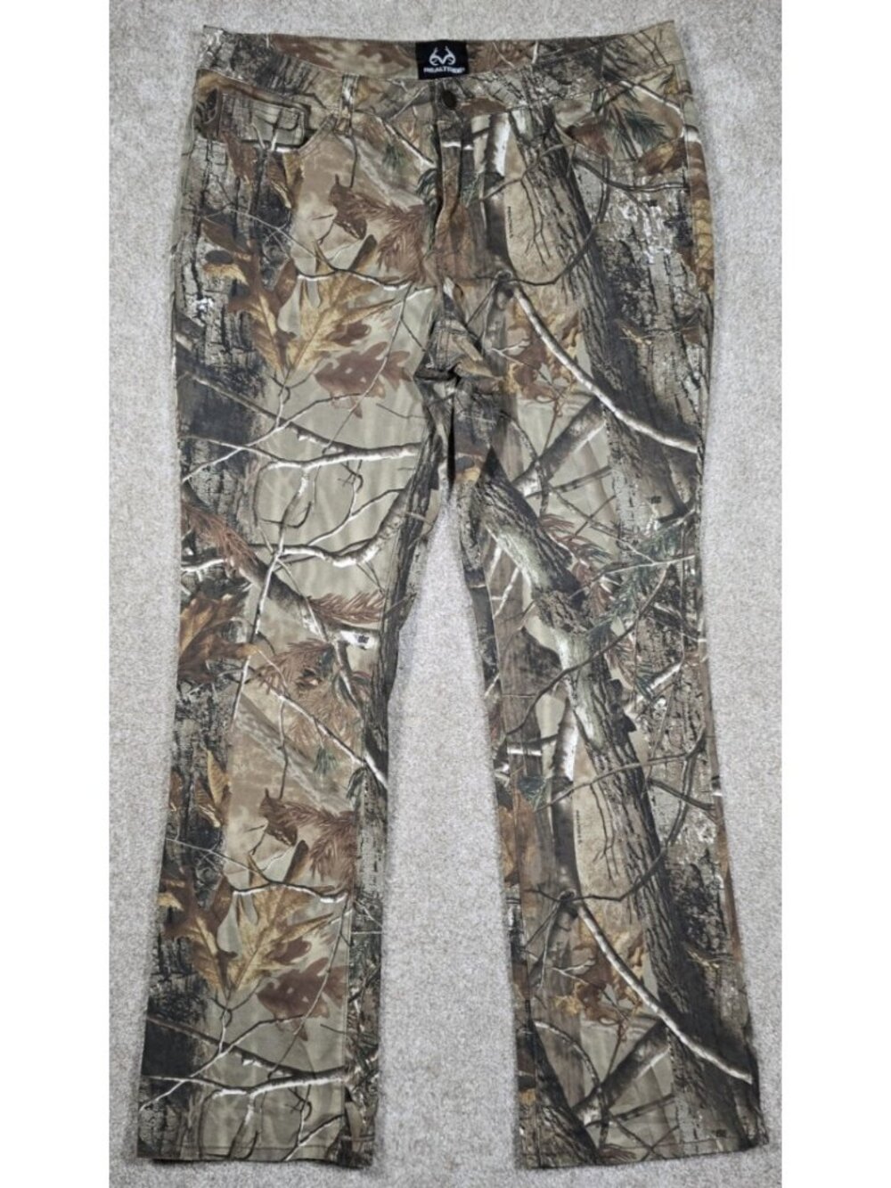 Realtree AP Camouflage Bootcut Stretch 5 Pocket Hunting Outdoor Pants Women's 12
